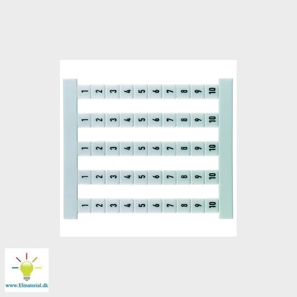 Mrkeark 5-FSZ 46066 med 1-10 i ark a 50 styk