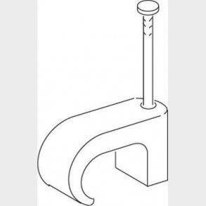 Clips flad TC 3x5/20 mm klar