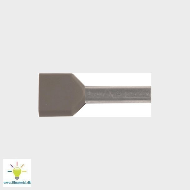 Isoleret ABIKO TWIN-terminalrr KA2,5-10ETT2, 2x2,5mm2 L10