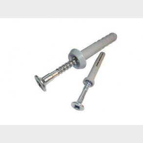 Slagplug / skrue gr�  5MM gr� P100