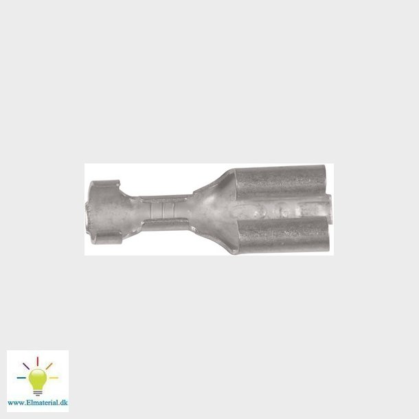 Uisoleret spademuffe B1507FLS1, 0,75-1,5mm2, 6,3x0,8