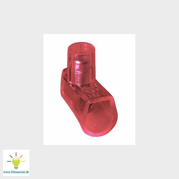 Samlemuffe rd 2,5mm2 enkelt i pakker a 100 styk