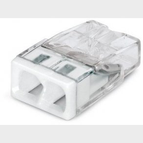 Samlemuffe 2X 0,5-2,5MM2 hvid P100