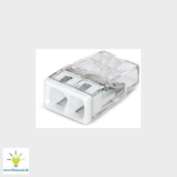 Samlemuffe 2X 0,5-2,5MM2 hvid P100