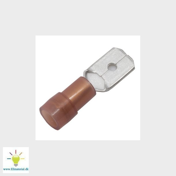 ABIKO Isoleret spadestik KA1507H-PB, 0,5-1,5mm2, 6,3x0,8