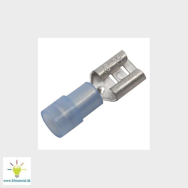 ABIKO Isoleret spademuffe KA2507FLS-PB, 1,5-2,5mm2, 6,3x0,8