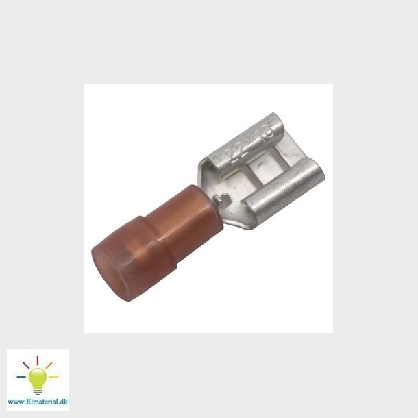 ABIKO Isoleret spademuffe KA1507FLS-PB, 0,5-1,5mm2, 6,3x0,8
