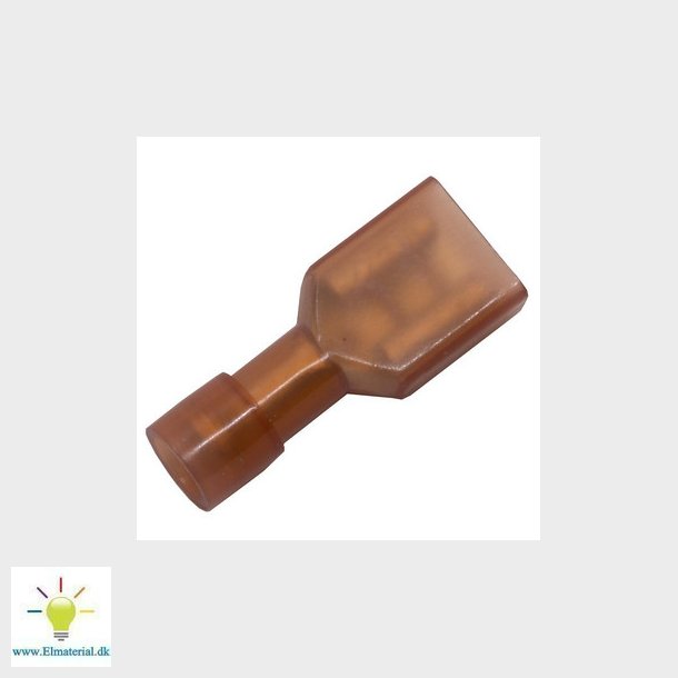 ABIKO Helisoleret spademuffe KA1507FLSF-PB, 0,5-1,5mm2, 6,3x0,8