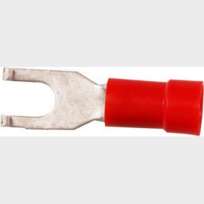 Isoleret gaffelkabelsko A1543GB, 0,5-1,5mm2, M4, b�jet