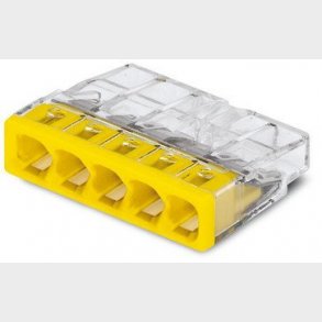 Samlemuffe 5X 0,5-2,5MM2 gul P100