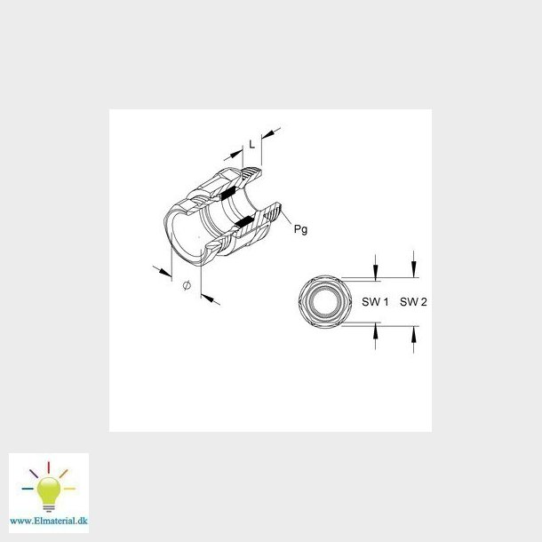 Forskruning polyester med lgring PG 9
