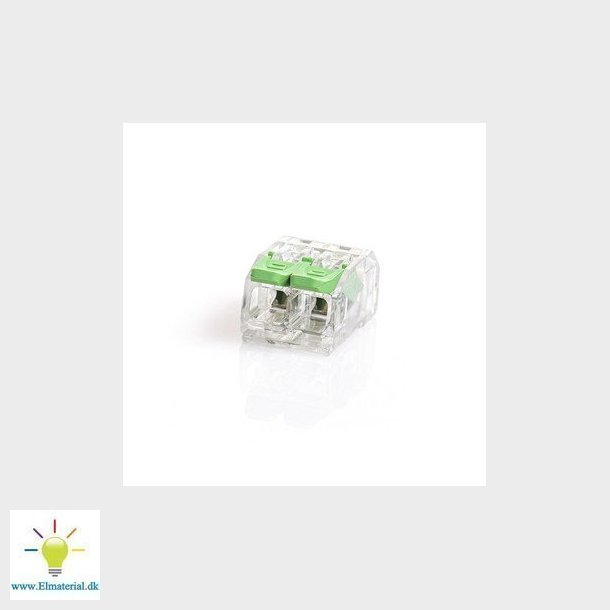 Unite skruels samlemuffe  2x0,2-4 mm2 Transparent
