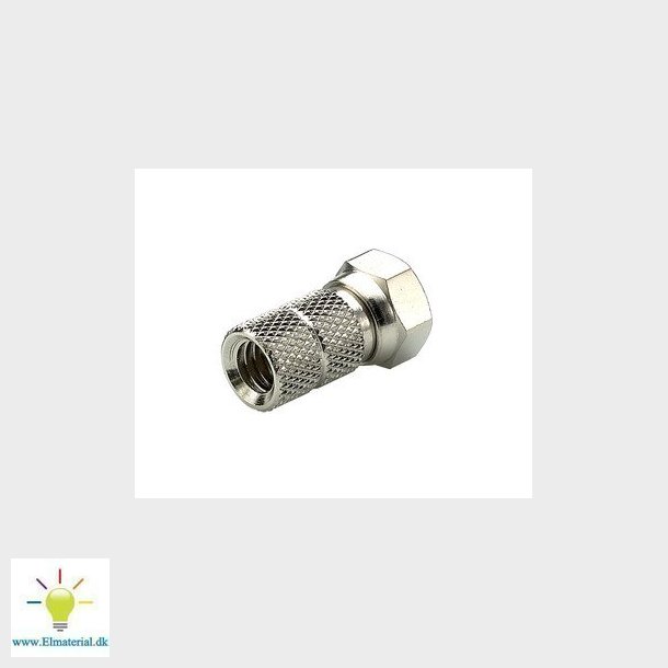 F-konnektor twist-on 5,0MM (for 5mm kabel)