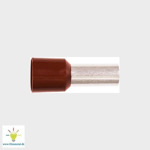 Isoleret ABIKO terminalr�r KA25-16ETW, 25mm2 L16