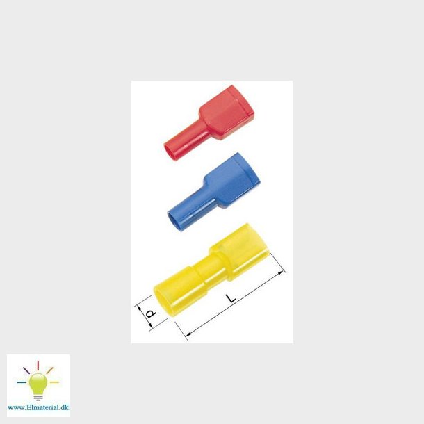 Helisoleret spademuffe 1,5-2,5 bl 6,3X0,8