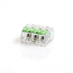 Unite skruels samlemuffe  3x0,2-4 mm2 Transparent