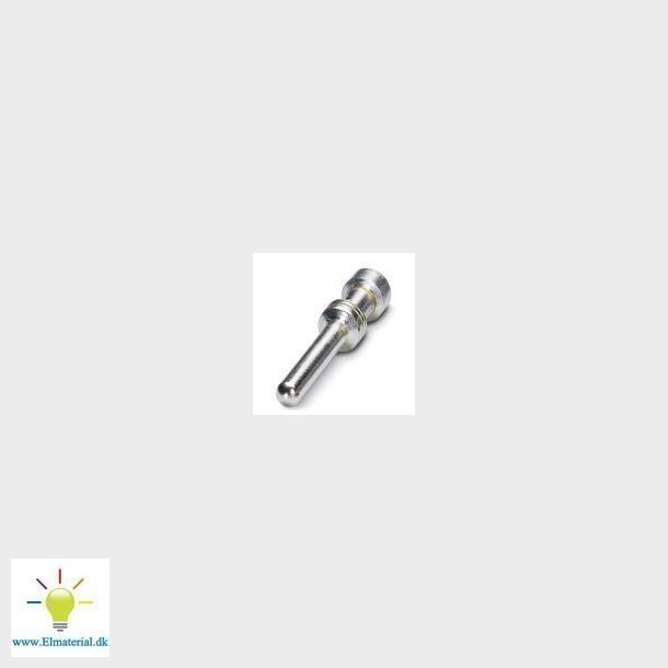 Drejet 2,5 crimpkontakt, stift-enkeltkontakt, ledertvrsnit 2,5 mm2, forslvet