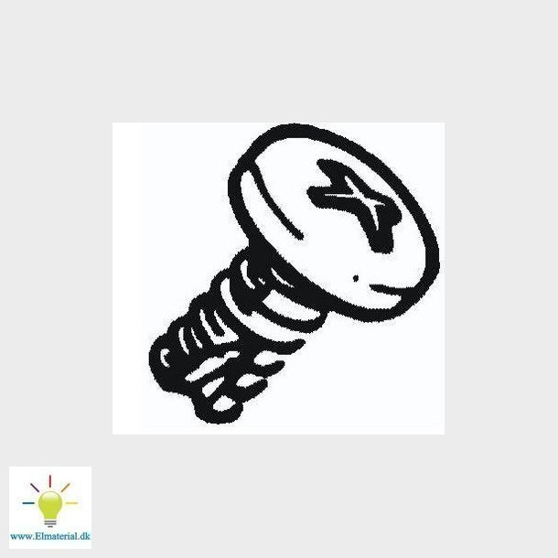 Montageskrue 6x11 selvskrende PT611 f/bundplade