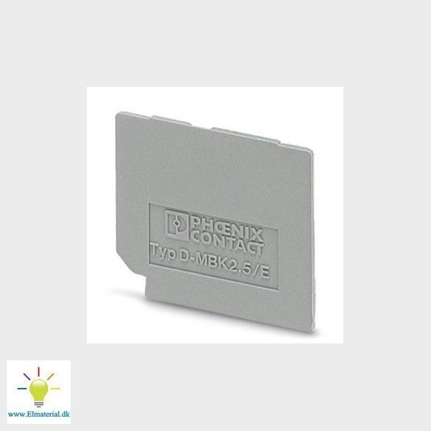 Endeplade D-MBK 2,5/E