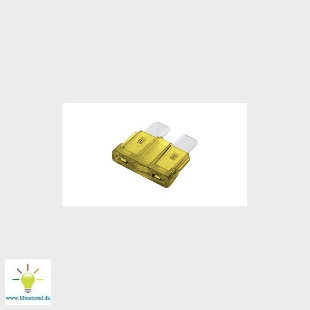 Autosikring ATO 20A 32VDC Gul