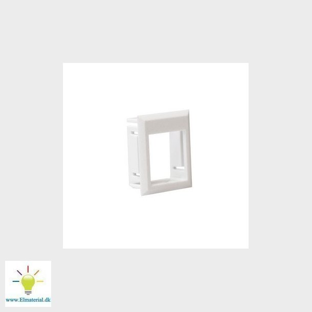 Montage ramme hvid for udtag til Leviton keystone konnekter