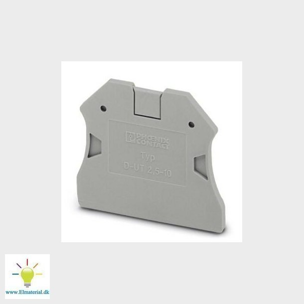Endeplade D-UT 2,5/10