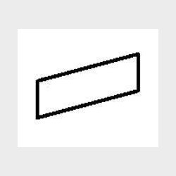 Skilt hvid/gul uden tekst ZBY5102