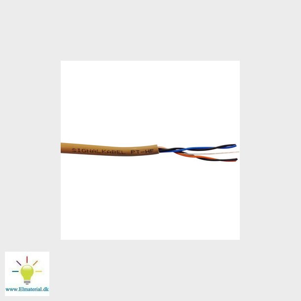 Signalkabel PT-HF 2x2x0,6 brun CTS UV afmling