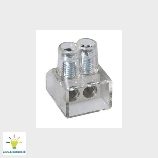 Samlemuffe klar 2X10mm2 dobbelt i pakker a 50 styk lige krv
