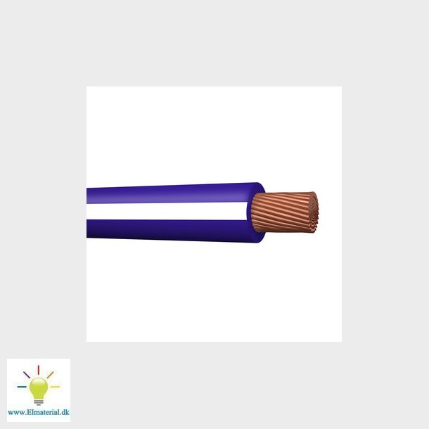 Monteringsledning H05Z-K HF 90 1x0,75 bl/hvid SP200 300/500V