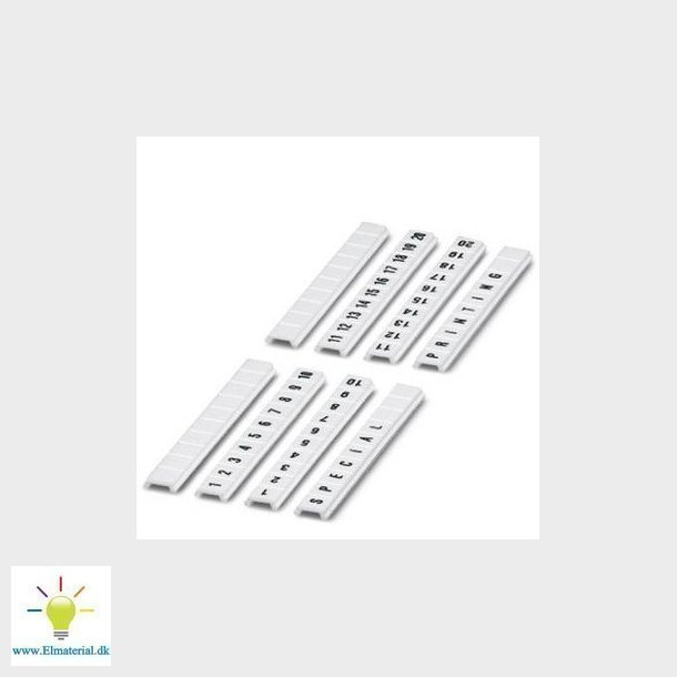 Mrkeskilte til klemmer ZBF 5,LGS:FORTL.ZAHLEN 21-30