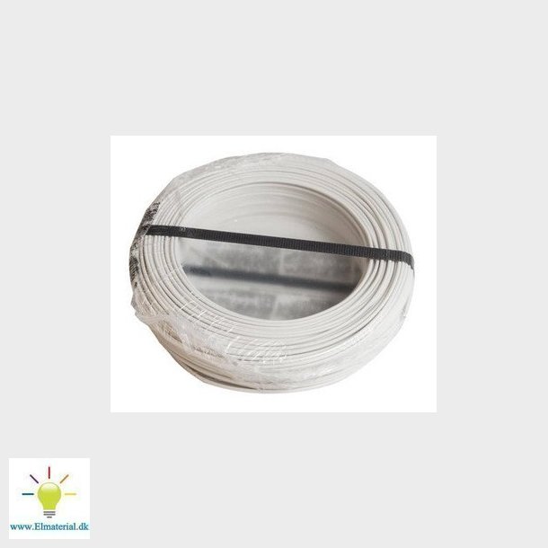 Installationsledning H07Z1-U HF 1X2,5 hvid R-100