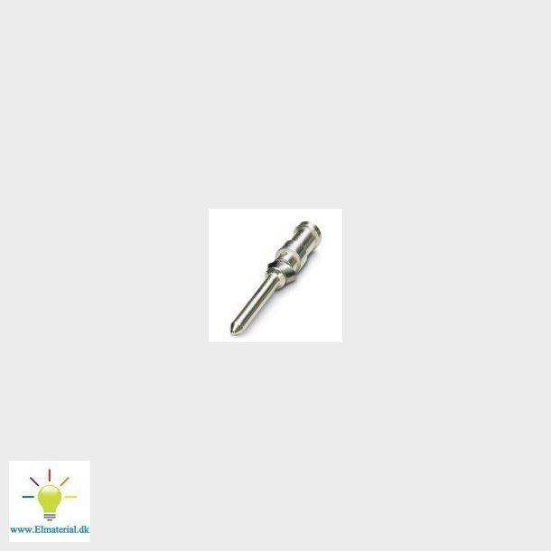 Drejet 1,6 crimpkontakt, stift-enkeltkontakt, ledertvrsnit 0,75 - 1 mm2, forslvet