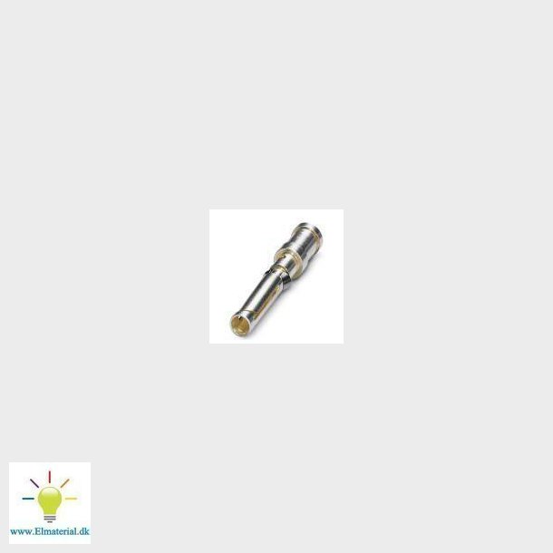 Drejet 1,6 crimpkontakt, bsnings-enkeltkontakt, ledertvrsnit 0,75 - 1 mm2, forslvet