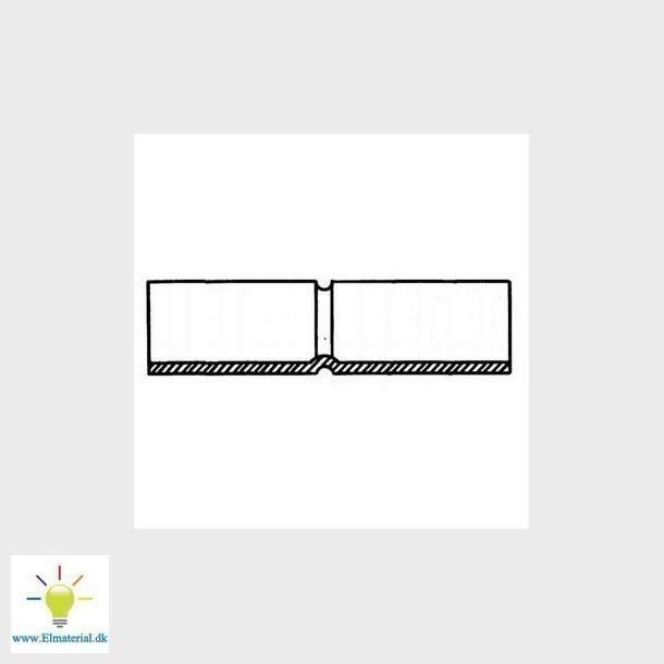 Muffe lang 1" 25mm varmgalvaniseret