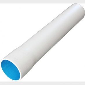 Plastr�r stiv halogenfri 320N 20mm hvid med muffe i 4 meters l�ngde