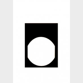 Legend plate 30 X 40 black for white mar