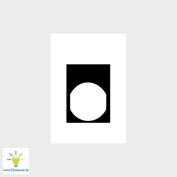 Legend plate 30 X 40 black for white mar