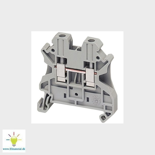 Gennemgangsklemme 4mm2, gr