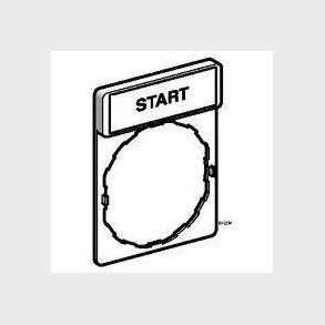 Skilt start ZBY2303 sort