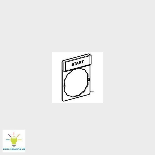 Skilt start ZBY2303 sort