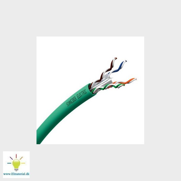 Actassi uskrmet datakabel Cat 6 U/UTP 4P CL-C 250MHz 500M Dca grn, separationsklasse B