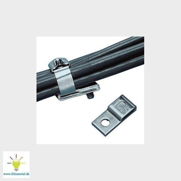 Rustfri montageplade 4 P100