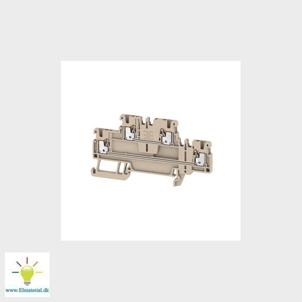 Gennemgangsklemme A2T 1.5 beige