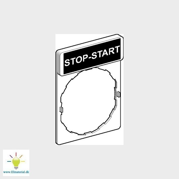 Skilt ZBY2366 MRK:STOP-START