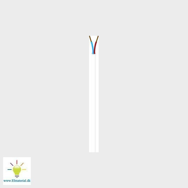 Plastkappeledning 2X0,75 PKA sort H05VV-F S500