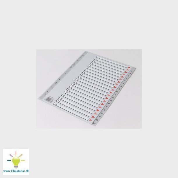 Plastregister Q-Line A4 1-20