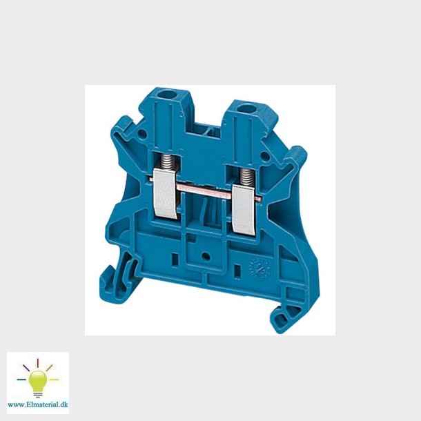 Gennemgangsklemme 2,5mm2, bl