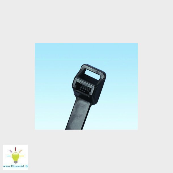 Buntbands&ouml;ppning 12,7X510 svart i f&ouml;rpackningar om 100 st