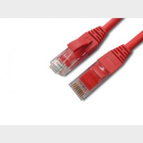 Patchkabel kat 5E UTP 1M LSZH röd